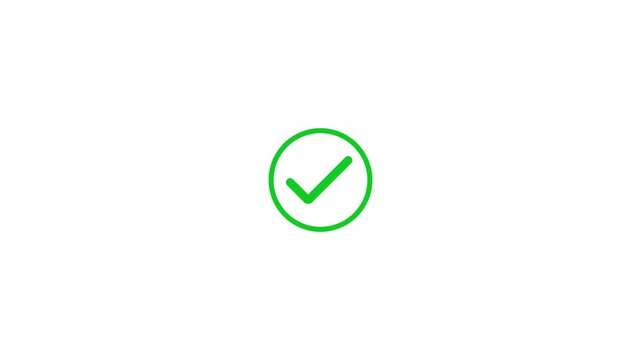 Green Checkmark in Circle Confirmation Approved Symbol checkmark confirmation symbol approved sign tick mark