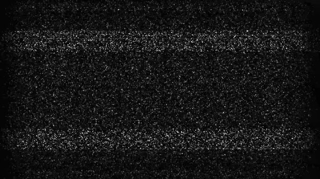 Noise on a old TV screen. tv screen noise glitch effect. Glitch static white noise television. Motion graphics of bad noise concept