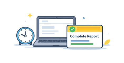 Clear daily workflow and focused task execution in a modern professional environment emphasizing simplicity and effectiveness, a clean desk scene with