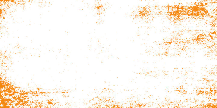 Abstract orange grunge background with a weathered rusty metal texture and peeling paint on a rough old stone surface