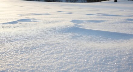 Obraz premium Fresh Snow Surface with Soft Texture