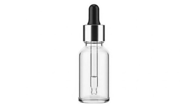 Elegant glass dropper bottle perfect for essential oils, skincare, or natural remedies