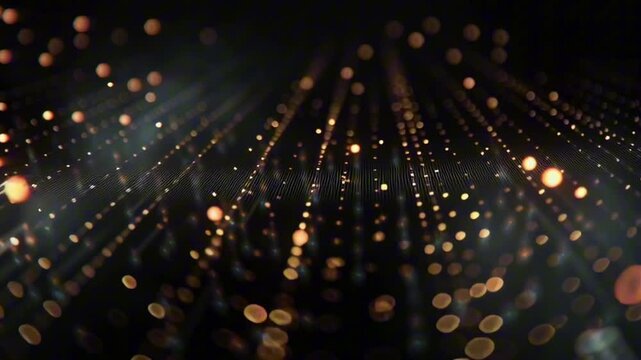 Extreme close-up cinematic 4K video, glowing candlestick patterns digital stock chart, dynamic market movement, pulsing light effects, dark minimalistic background, soft particle trails, zoom-in