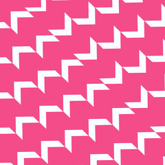 Bold Pink Geometric Zigzag Seamless Pattern Modern Abstract Chevron Background