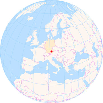 Location Map of Munich Airport (Munich, Bayern, Germany). IATA-code: MUC. No labels at all.