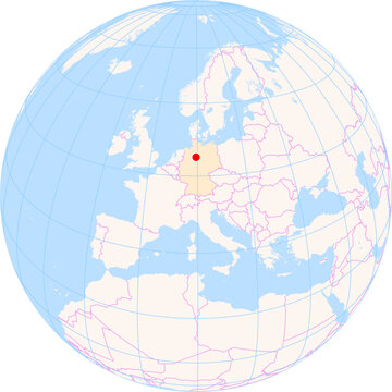 Location Map of Hannover Airport (Hannover, Niedersachsen, Germany). IATA-code: HAJ. No labels at all.