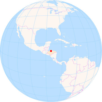 Location Map of Goloson Int. Airport (La Ceiba, Atlantida, Honduras). IATA-code: LCE. No labels at all.