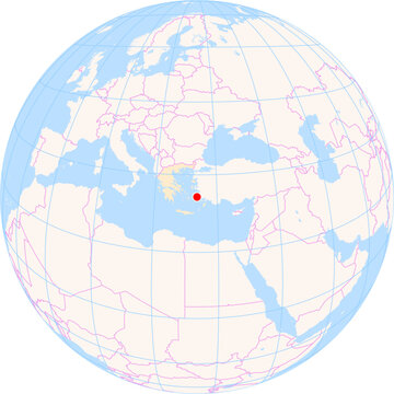 Location Map of Leros Airport (Leros, Notio Aigaio, Greece). IATA-code: LRS. No labels at all.