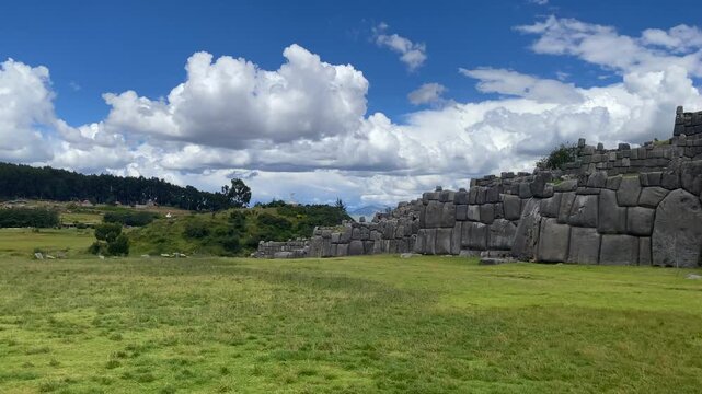 Inca ruins of Sacsayhuaman, Cusco, Cusco, Peru