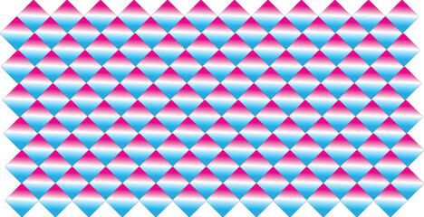 Pink-to-Purple and Blue-to-White Diamond Grid Pattern: Two-Tone Geometric Tiles