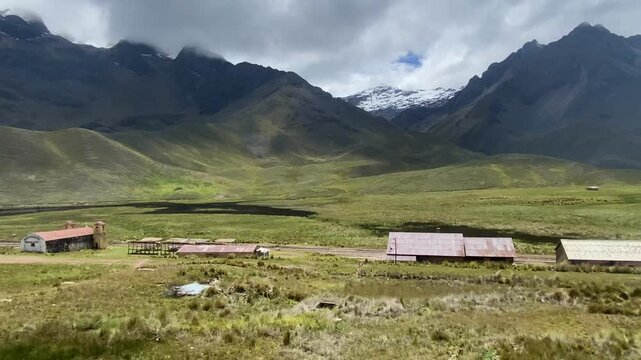 Abra La Raya - high mountain pass at an altitude of 4300 meters above sea level, Puno, Peru