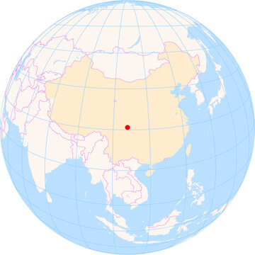 Location Map of Chengdu Shuangliu Int. Airport (Chengdu, Sichuan, China). IATA-code: CTU. No labels at all.