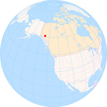 Location Map of Erik Nielsen Whitehorse Int. Airport (Whitehorse, Yukon, Canada). IATA-code: YXY. No labels at all.