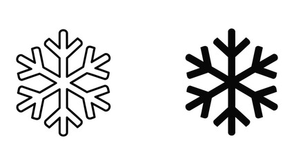 Snowflakes icon set