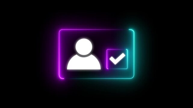 KYC verify processing with face scanning concept. Unlocking Innovation, A Motion Graphic of Padlock Transitioning with Face Scan Verification for high Security alert .4k video