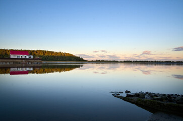 Evening Light at Marina of Portneuf-Sur-Mer in Northern Quebec