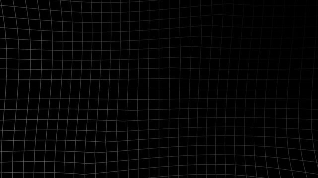 Black grey brutalism distorted grid check abstract geometric background animation