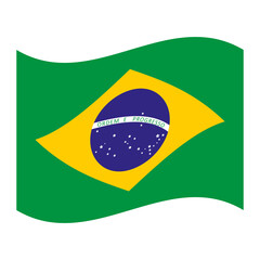 Waving Flag of Brazil