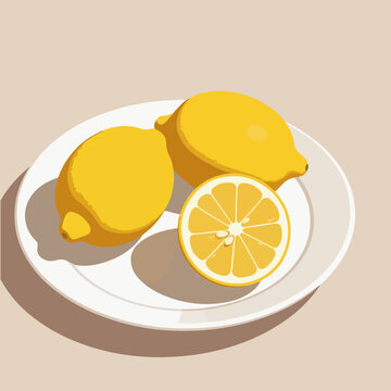 lemons vector