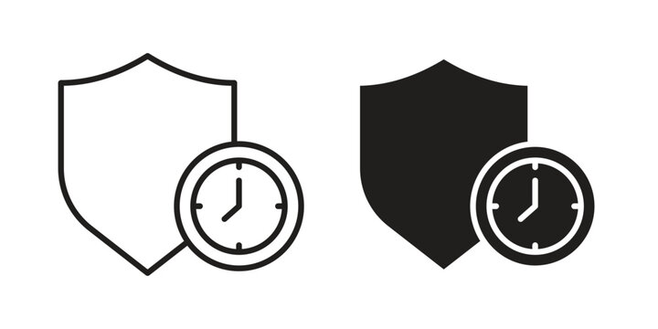Long term protection icon. Vector linear icon collection. Vector EPS10