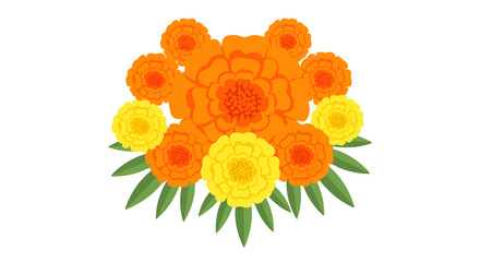 Colorful Marigold Flower Arrangement for Bright Decor