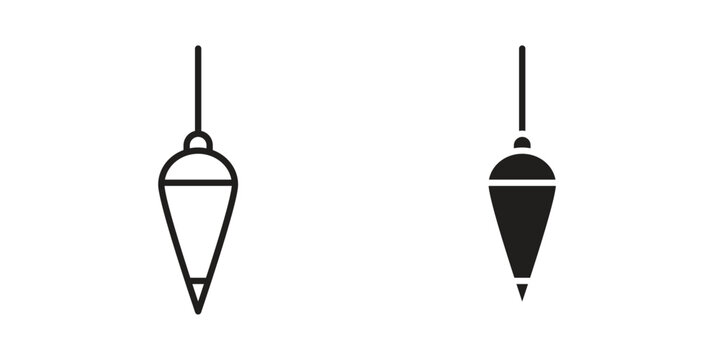 Plumb bob icon. Vector linear icon collection. Vector EPS10
