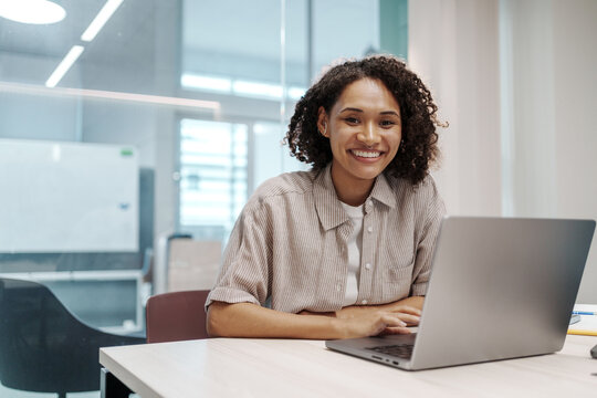 Online Job Interview. Female Interviewer Engages Remotely With Applicant Using Digital Technology