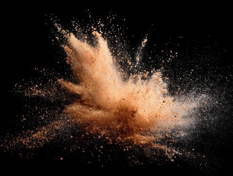 dirt splatter isolated on a black background