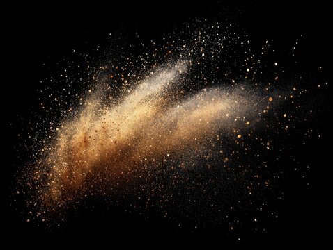 dirt splatter isolated on a black background