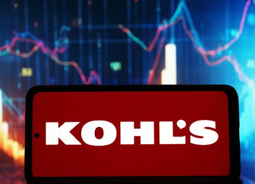 In this photo illustration,  Kohl's Corporation logo seen displayed on a smartphone.