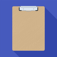 Wooden Clipboard Board Mockup Illustration