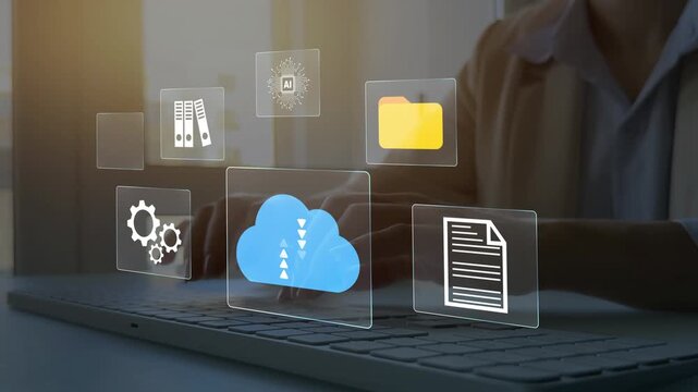 Cloud data exchange via FTP, secure file transfer and backup, digital document sharing system, internet storage workflow, cloud apps workflow system. Data storage management technology.