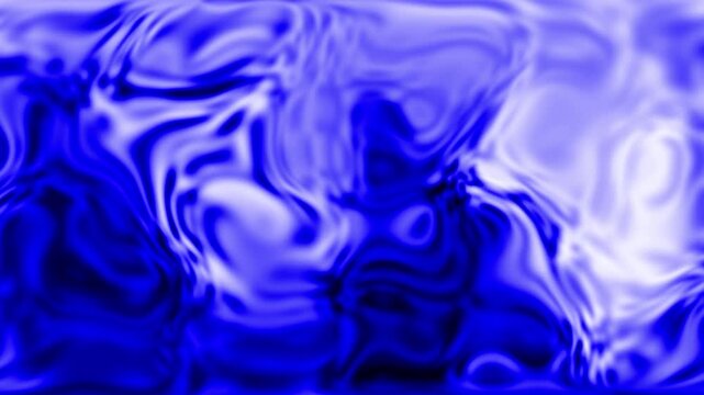 Abstract blue and white liquid fluid background, organic flowing distorted ripple seamless