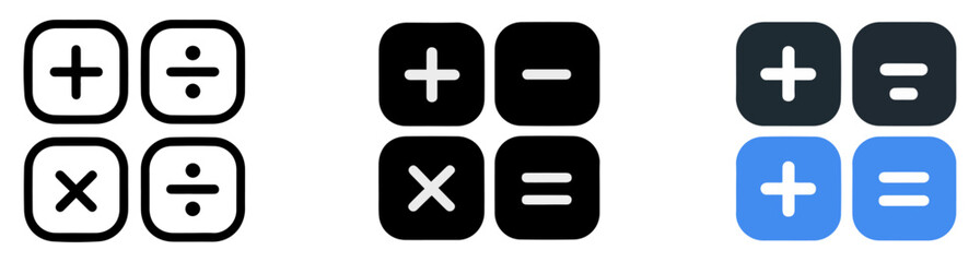 Obraz premium calculator math operations icon
