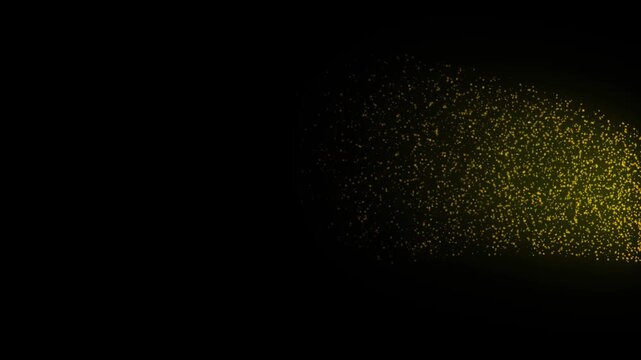 Magical Golden Particals 4K Overlay 