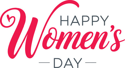 Happy Women’s Day calligraphy typography design. Elegant hand lettering Happy Women’s Day design displayed in modern calligraphy style with feminine typography across contrasting backgrounds. © BK2003