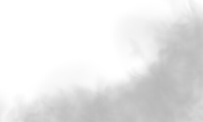 Fototapeta premium Gray fog texture isolated in high resolution PNG. Soft opacity variations create natural flow. Great for advertising layouts. 