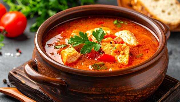 Hal&aacute;szl&eacute; (Fischsuppe)