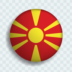 Obraz premium North Macedonia round ball