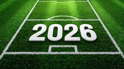2026 Year Number On Soccer Field
