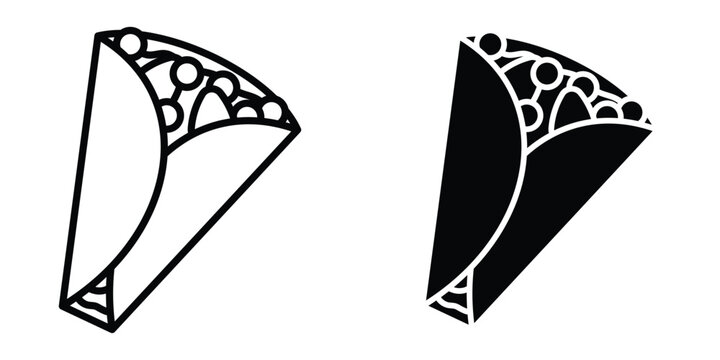 Crepe icon set different style collection for web Ui. EPS10