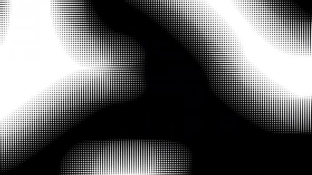 Abstract gradient halftone dotted background with a pop cartoon comic motion pattern. Seamless loop in retro colors and vintage style