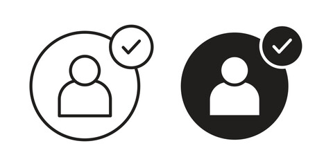 User check icons symbol. vector illustration pack for apps and designs