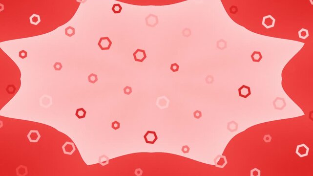 Abstract geometric red and pink background seamless pattern animation design