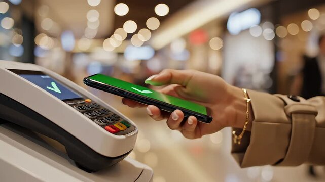 Contactless mobile payment transaction using smartphone at point of sale terminal
