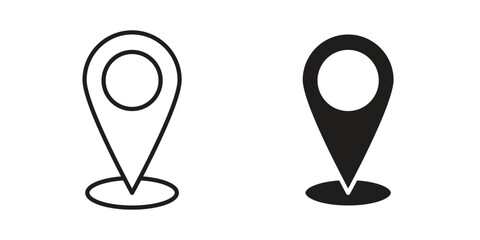 Marker icon vector. EPS 10 editable vector bundle