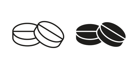 Fototapeta premium Medicine icon vector. EPS 10 editable vector bundle