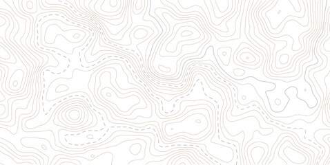 Light topographic topo contour map background. Geographic abstract grid. vector illustration.Contour maps topo contour map on white background, Topographic contour lines.  © AFROZAOPORNA