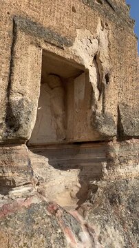 The Aslankaya Temple in Afyonkarahisar is thought to have been built in the 7th century.