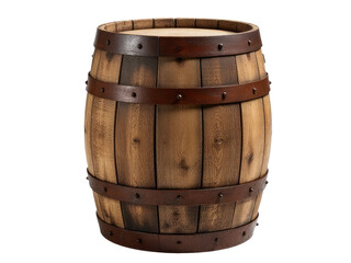 Obraz premium A wooden barrel sits atop a table, ready for use